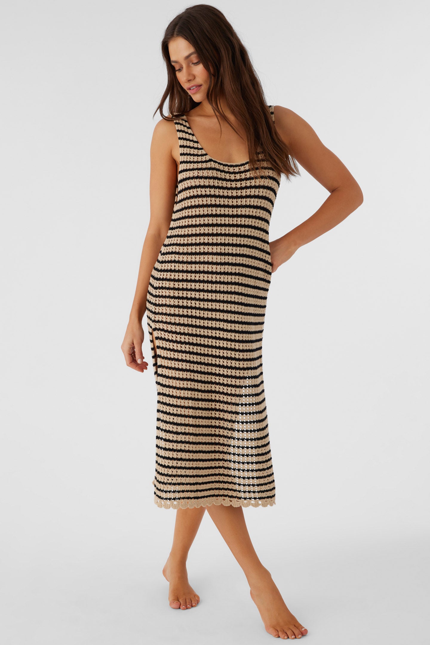 KELSEY CROCHET MIDI DRESS COVER-UP