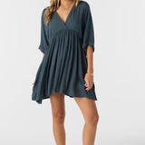 Rosemary Solid Short Sleeve Dress