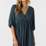 Rosemary Solid Short Sleeve Dress