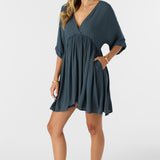 Rosemary Solid Short Sleeve Dress