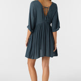 Rosemary Solid Short Sleeve Dress