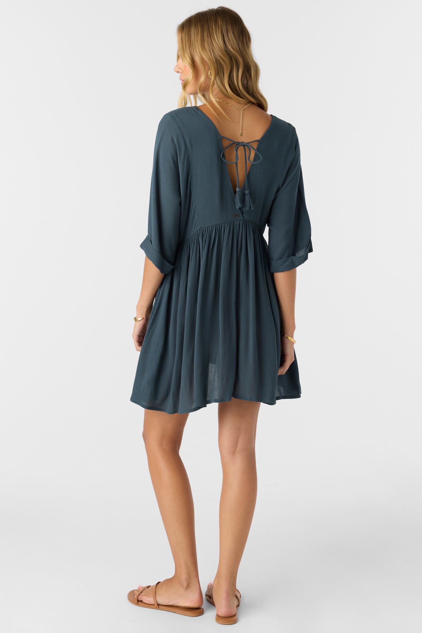 ROSEMARY SOLID SHORT SLEEVE DRESS