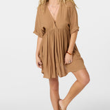 Rosemary Solid Short Sleeve Dress