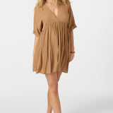 Rosemary Solid Short Sleeve Dress