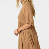 Rosemary Solid Short Sleeve Dress