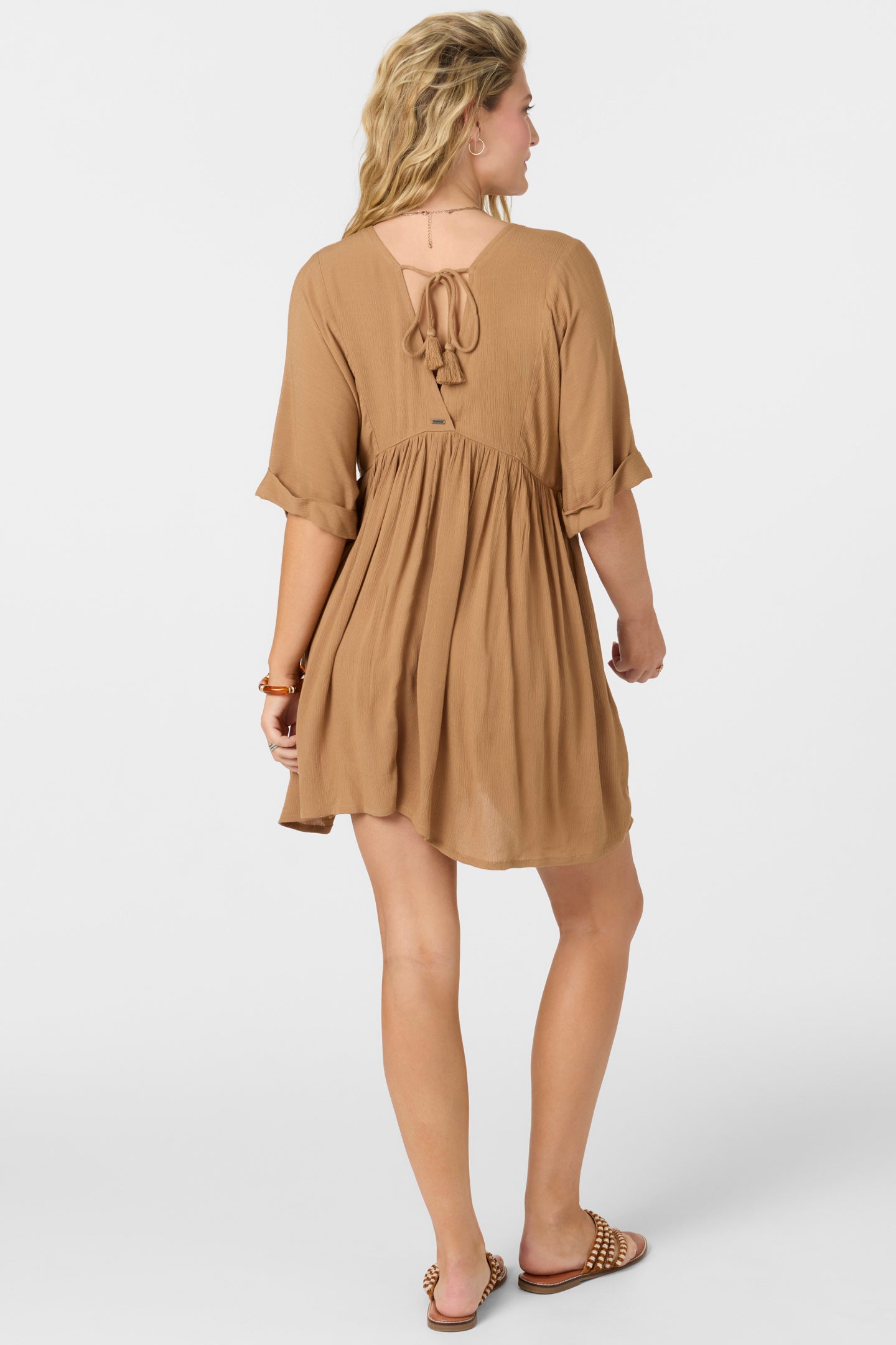 ROSEMARY SOLID SHORT SLEEVE DRESS