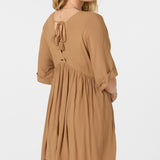 Rosemary Solid Short Sleeve Dress