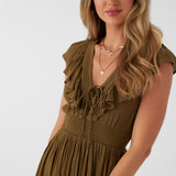 Nolee Solid Maxi Dress