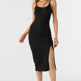 Seashore Rib Knit Midi Dress