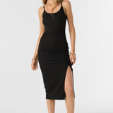 Seashore Rib Knit Midi Dress