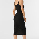 Seashore Rib Knit Midi Dress