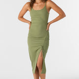 Seashore Rib Knit Midi Dress