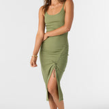 Seashore Rib Knit Midi Dress