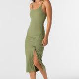 Seashore Rib Knit Midi Dress