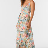 Viola Punta Tropical Wrap Maxi Dress