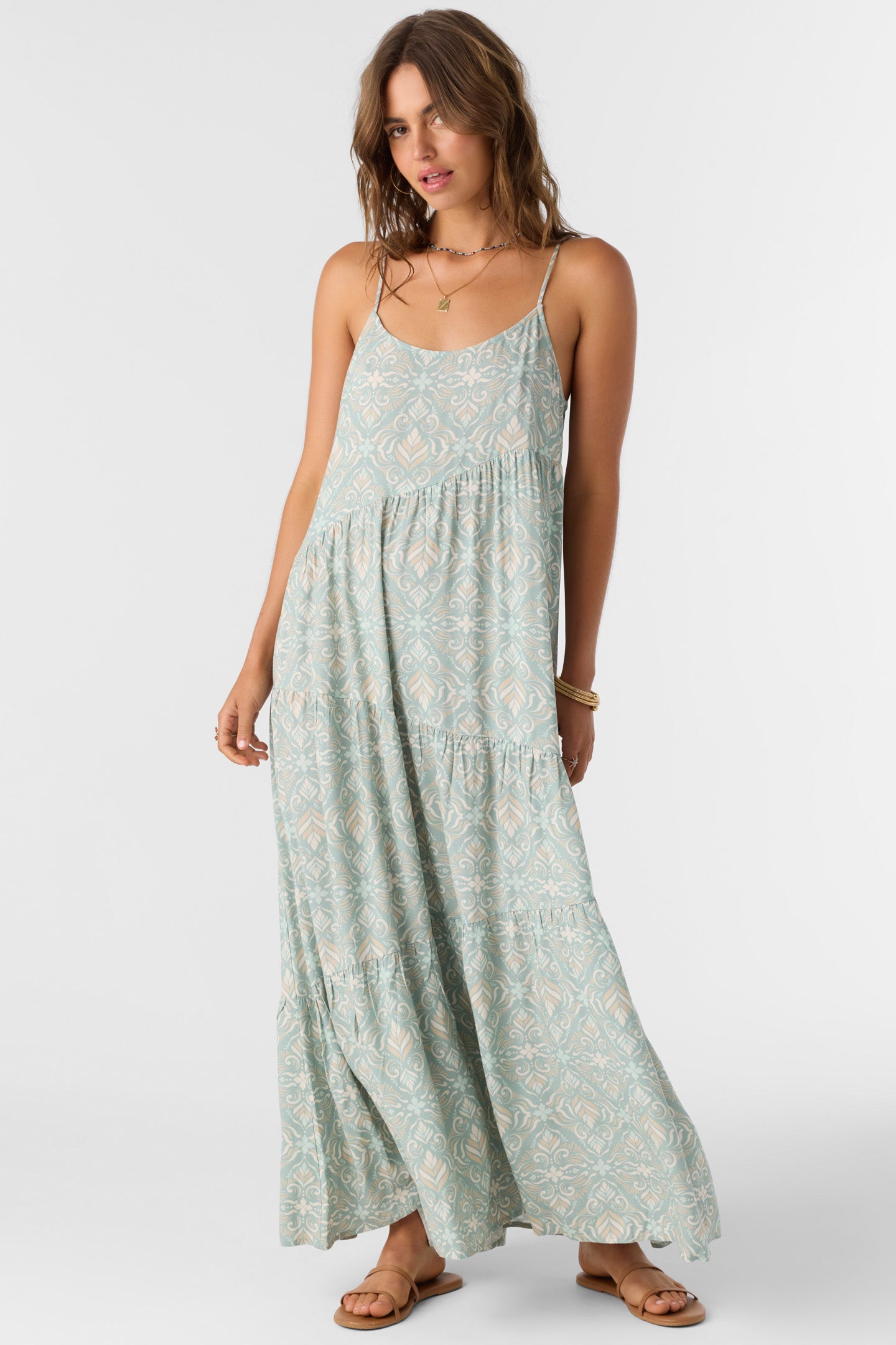 ARIETTE MARIA TILE MAXI DRESS