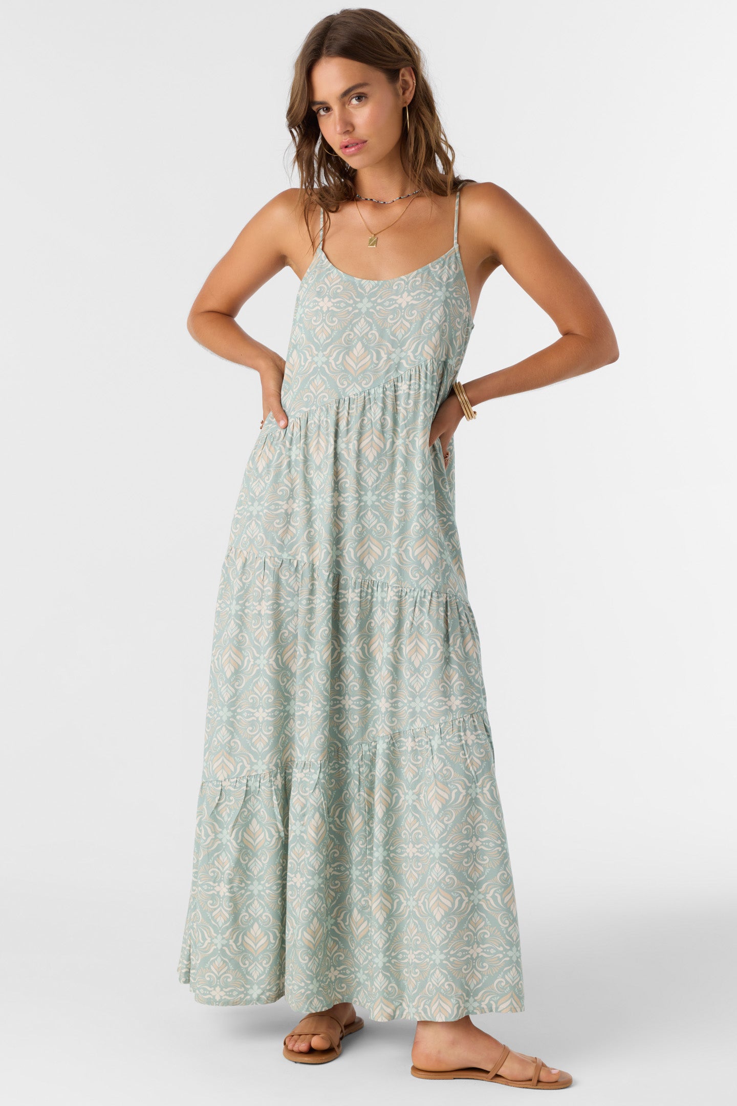 ARIETTE MARIA TILE MAXI DRESS