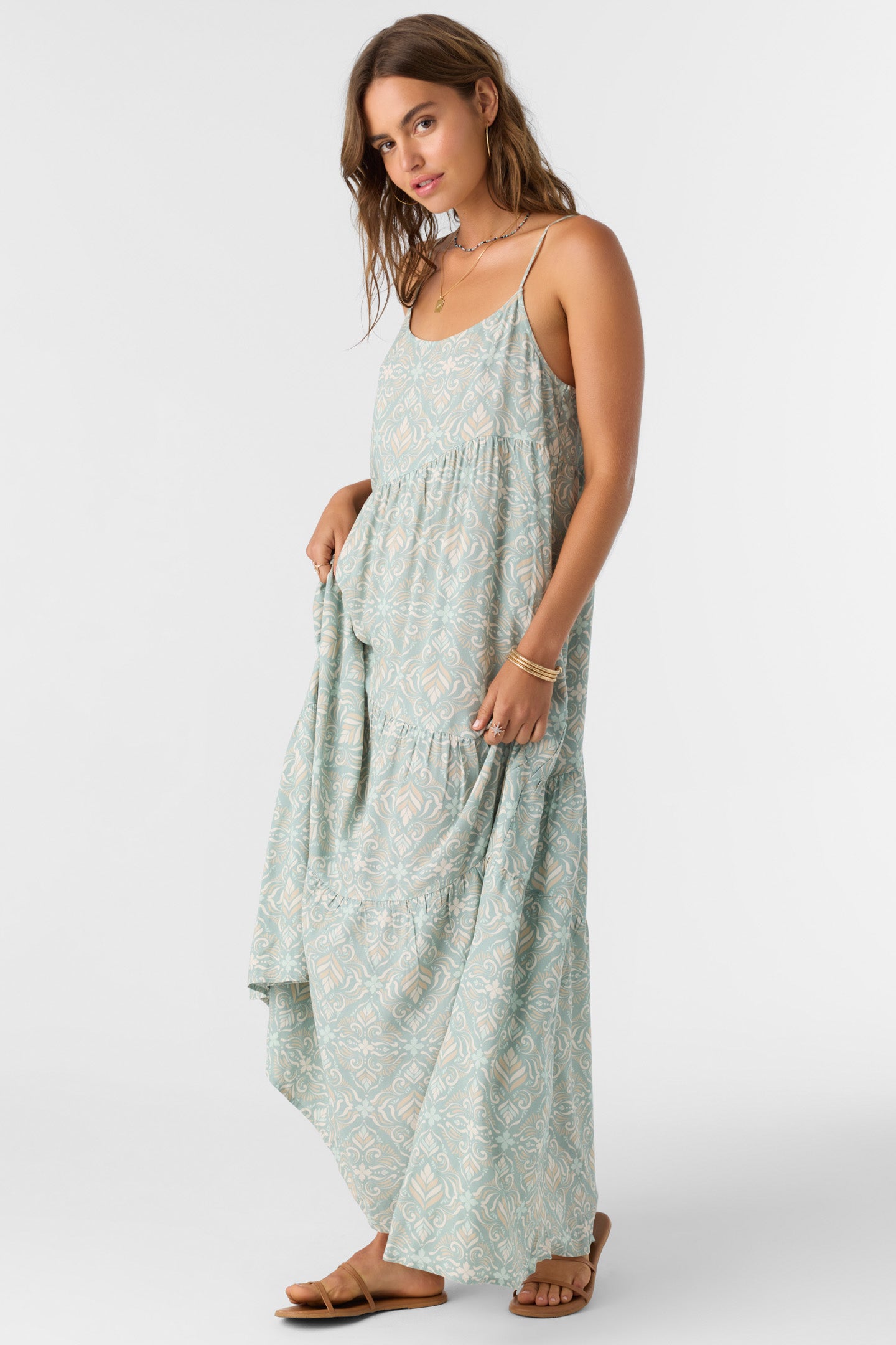 ARIETTE MARIA TILE MAXI DRESS