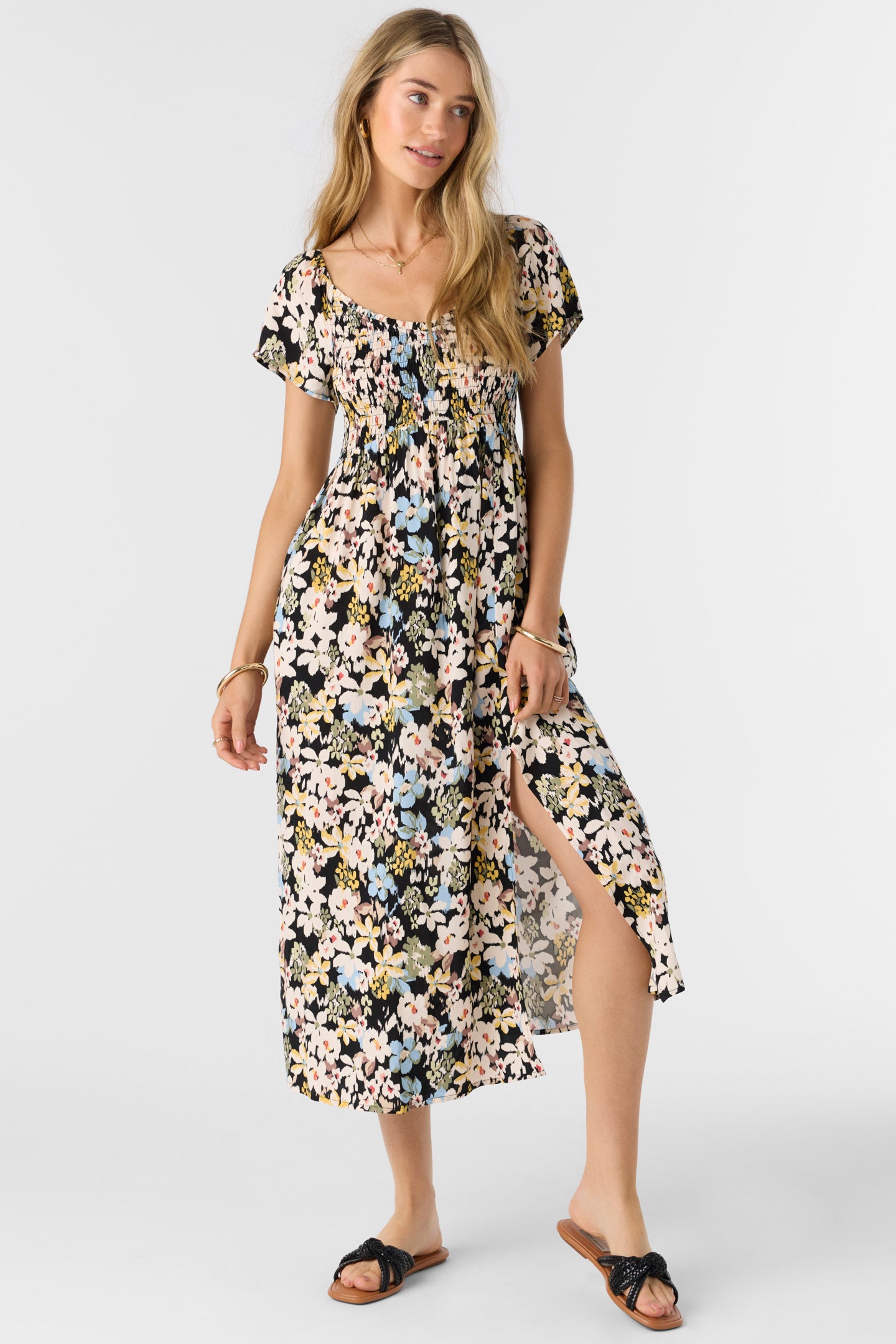 HAYZEL CAMDEN TROPICAL MIDI DRESS