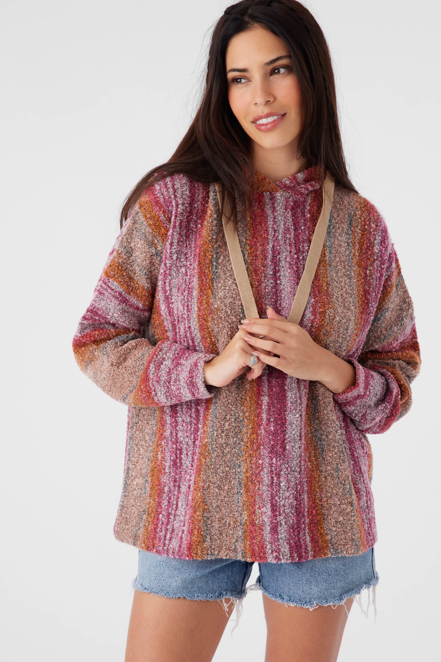 JETTIE OMBRE HOODED SWEATER