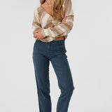 Hillside Stripe Twist Front Two-Way Sweater