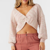 Hillside Stripe Twist Front Two-Way Sweater