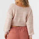 Hillside Stripe Twist Front Two-Way Sweater