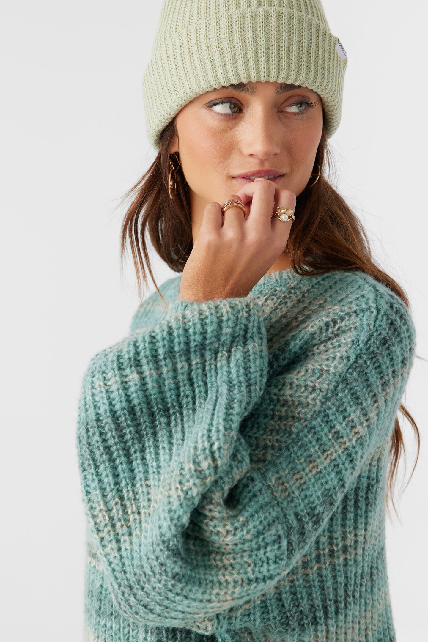 BAYOU OMBRE STRIPE SLOUCHY SWEATER