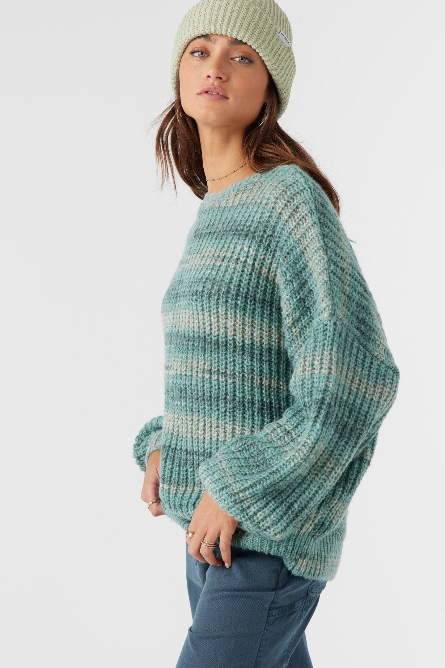 BAYOU OMBRE STRIPE SLOUCHY SWEATER