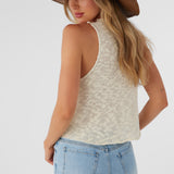 Kinslie Slub Mock Neck Sweater Tank Top