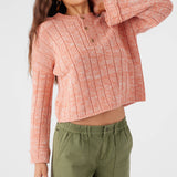 Oceanfront Henley Long Sleeve Sweater