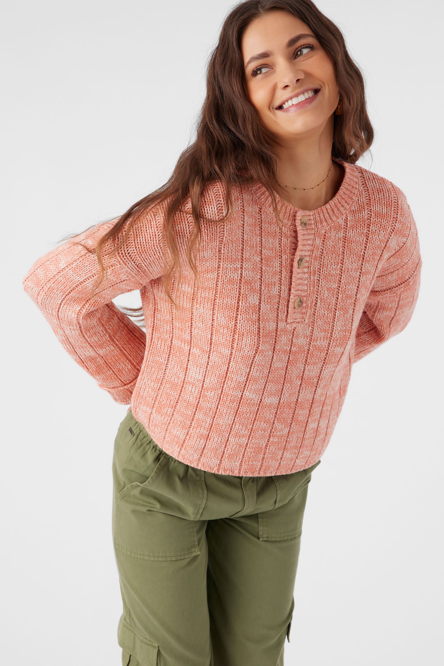 Oceanfront Long Sleeve Sweater - Canyon Clay | O'Neill