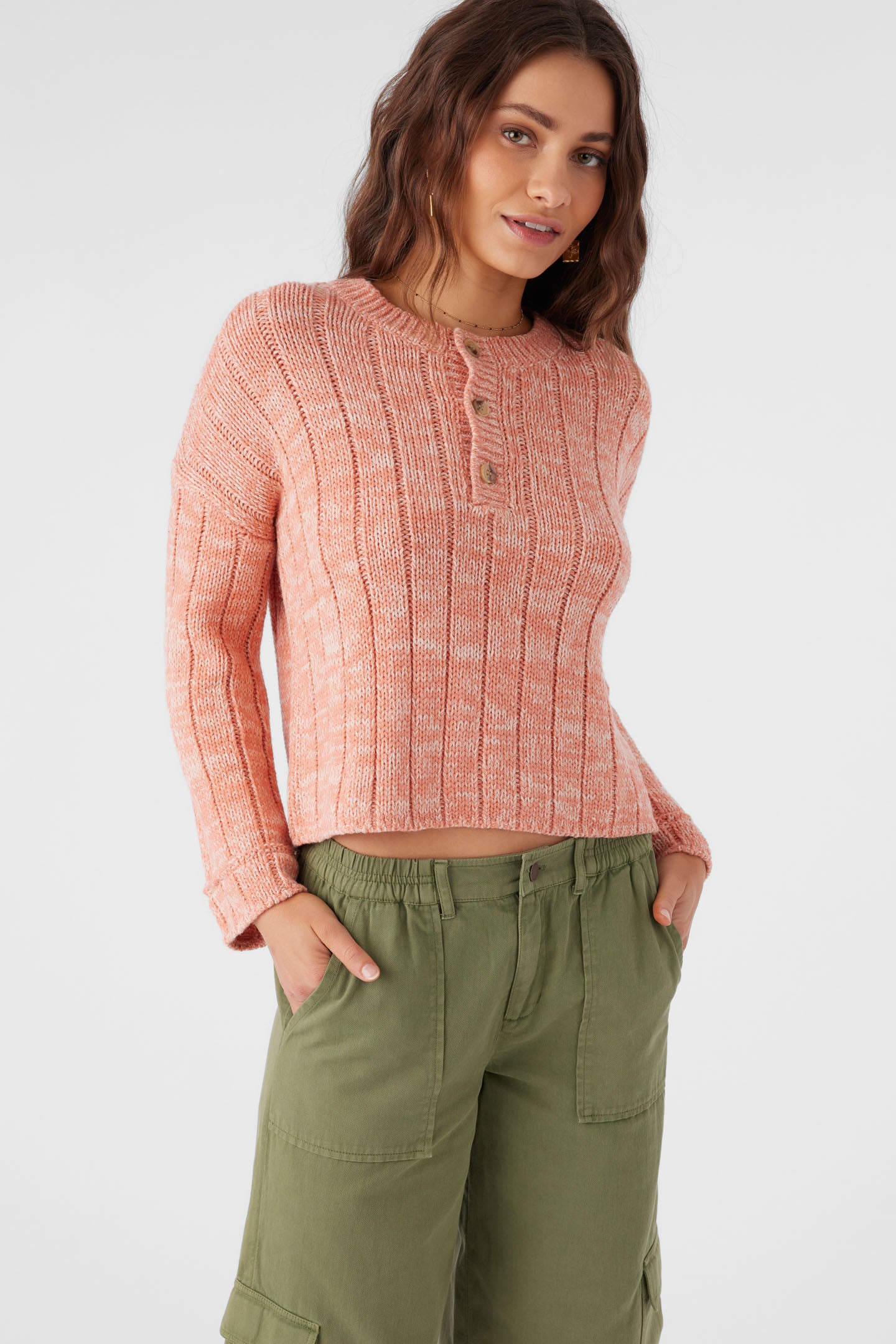 Oceanfront Long Sleeve Sweater - Canyon Clay | O'Neill