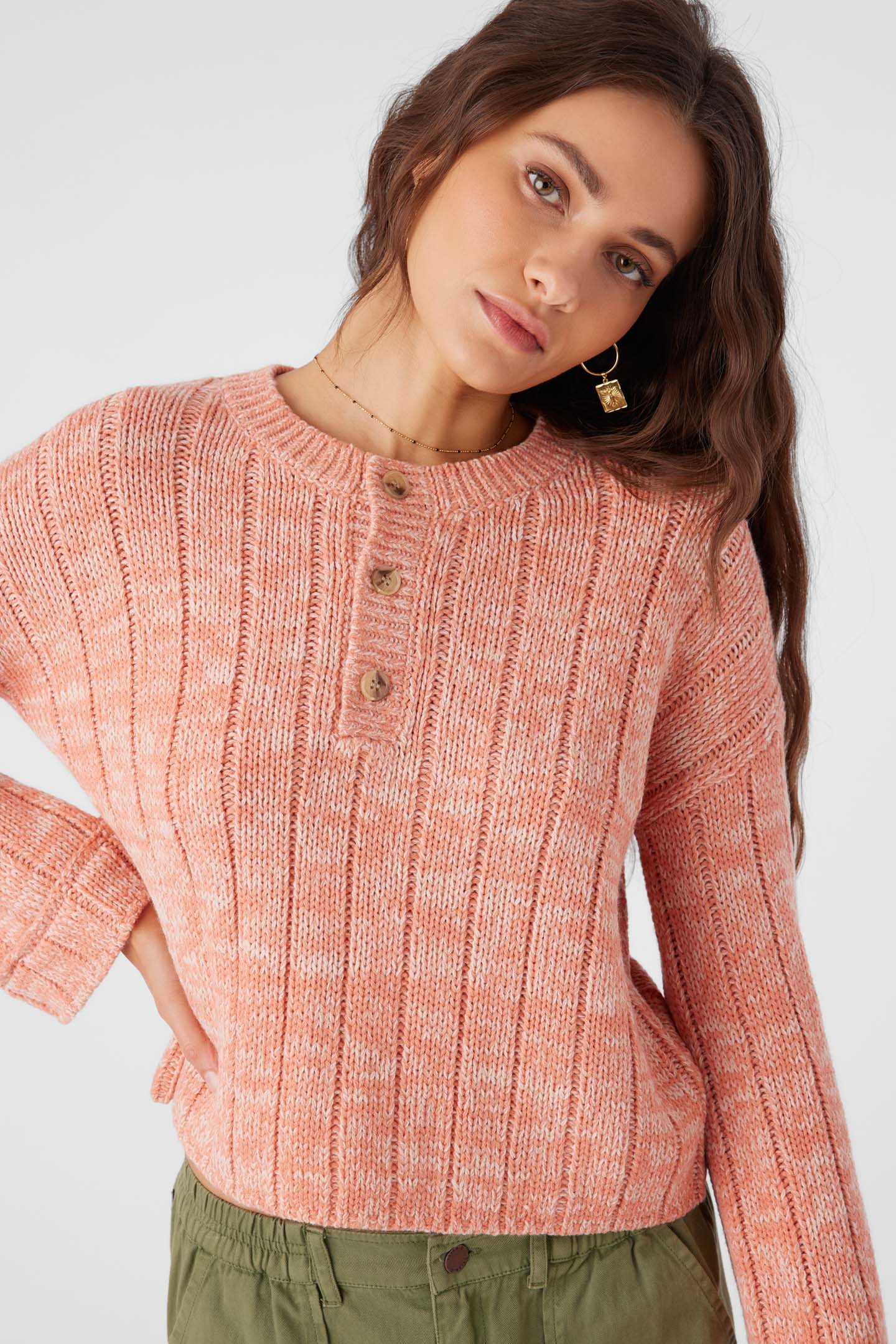 Oceanfront Long Sleeve Sweater - Canyon Clay | O'Neill
