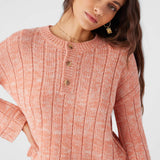 Oceanfront Henley Long Sleeve Sweater