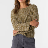 Oceanfront Henley Long Sleeve Sweater