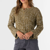 Oceanfront Henley Long Sleeve Sweater