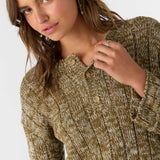 Oceanfront Henley Long Sleeve Sweater