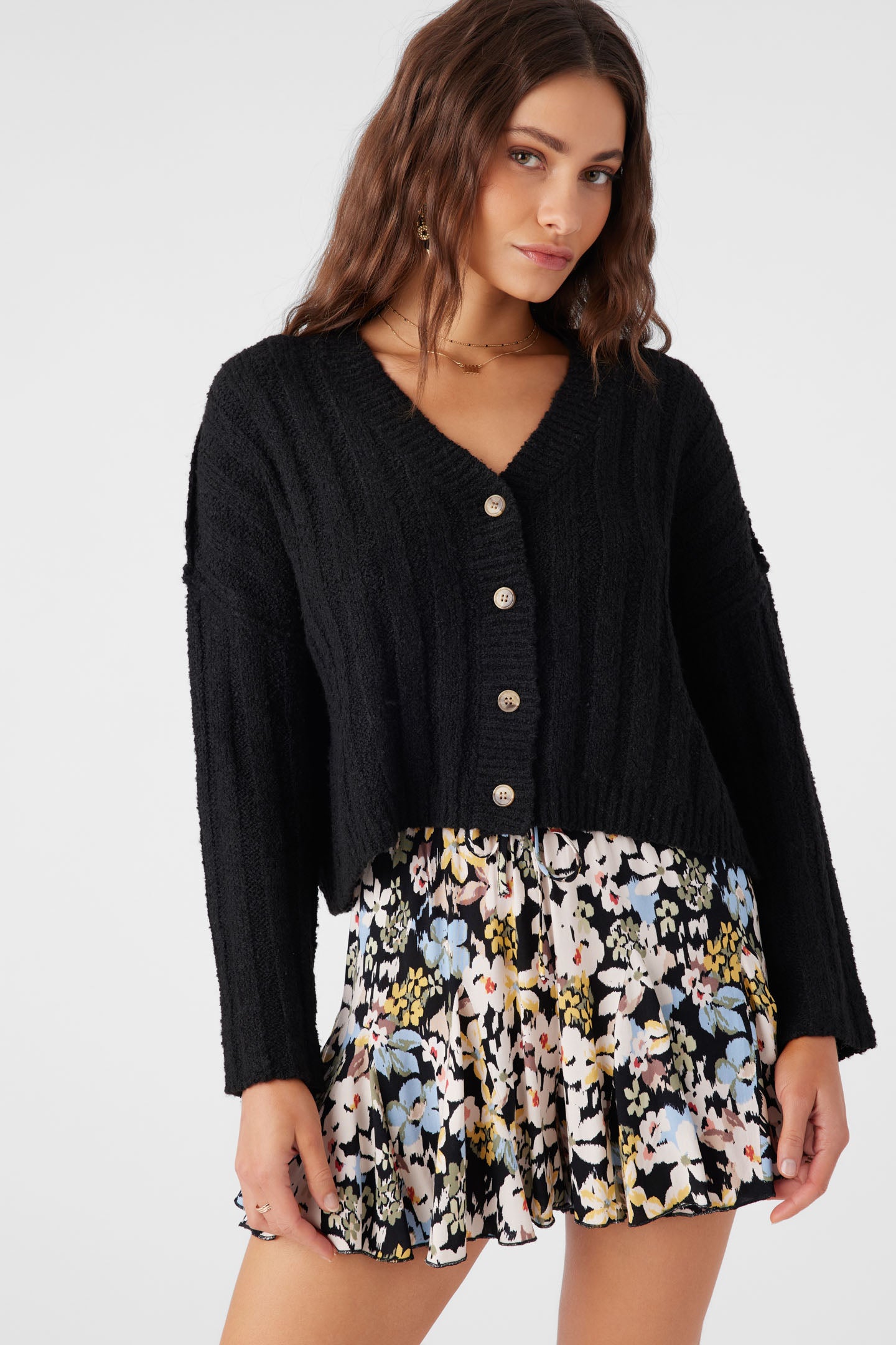 FERRIS BUTTON FRONT SWEATER CARDIGAN