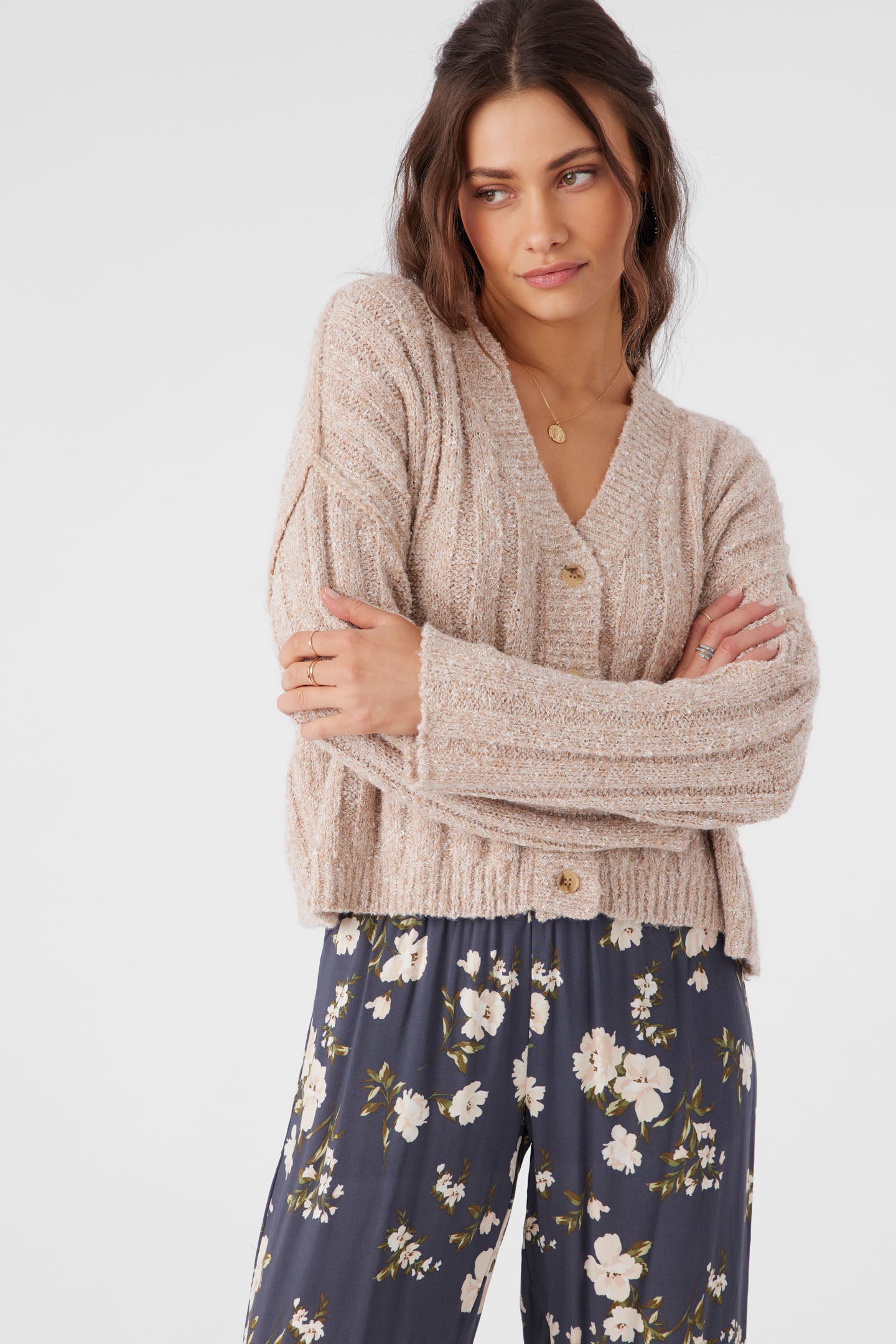 FERRIS BUTTON FRONT SWEATER CARDIGAN