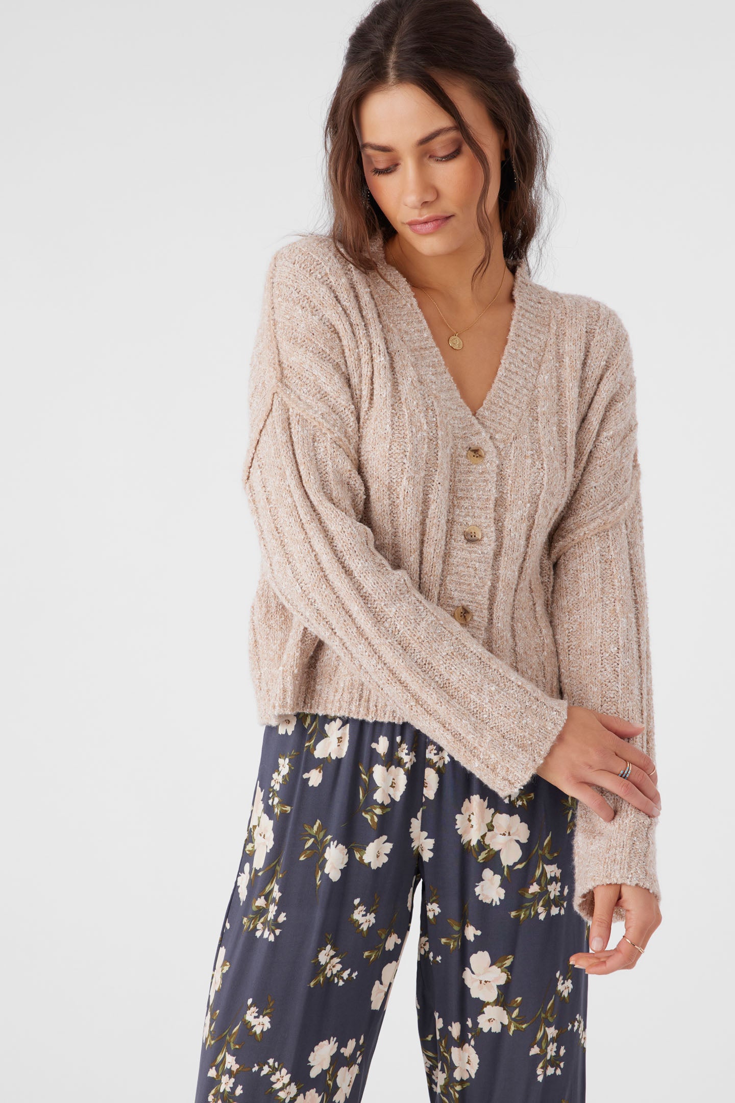 FERRIS BUTTON FRONT SWEATER CARDIGAN