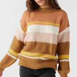 Billie Stripe Mockneck Oversized Sweater