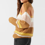 Billie Stripe Mockneck Oversized Sweater