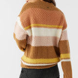 Billie Stripe Mockneck Oversized Sweater