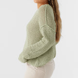 Marina Cotton Slub V-Neck Sweater