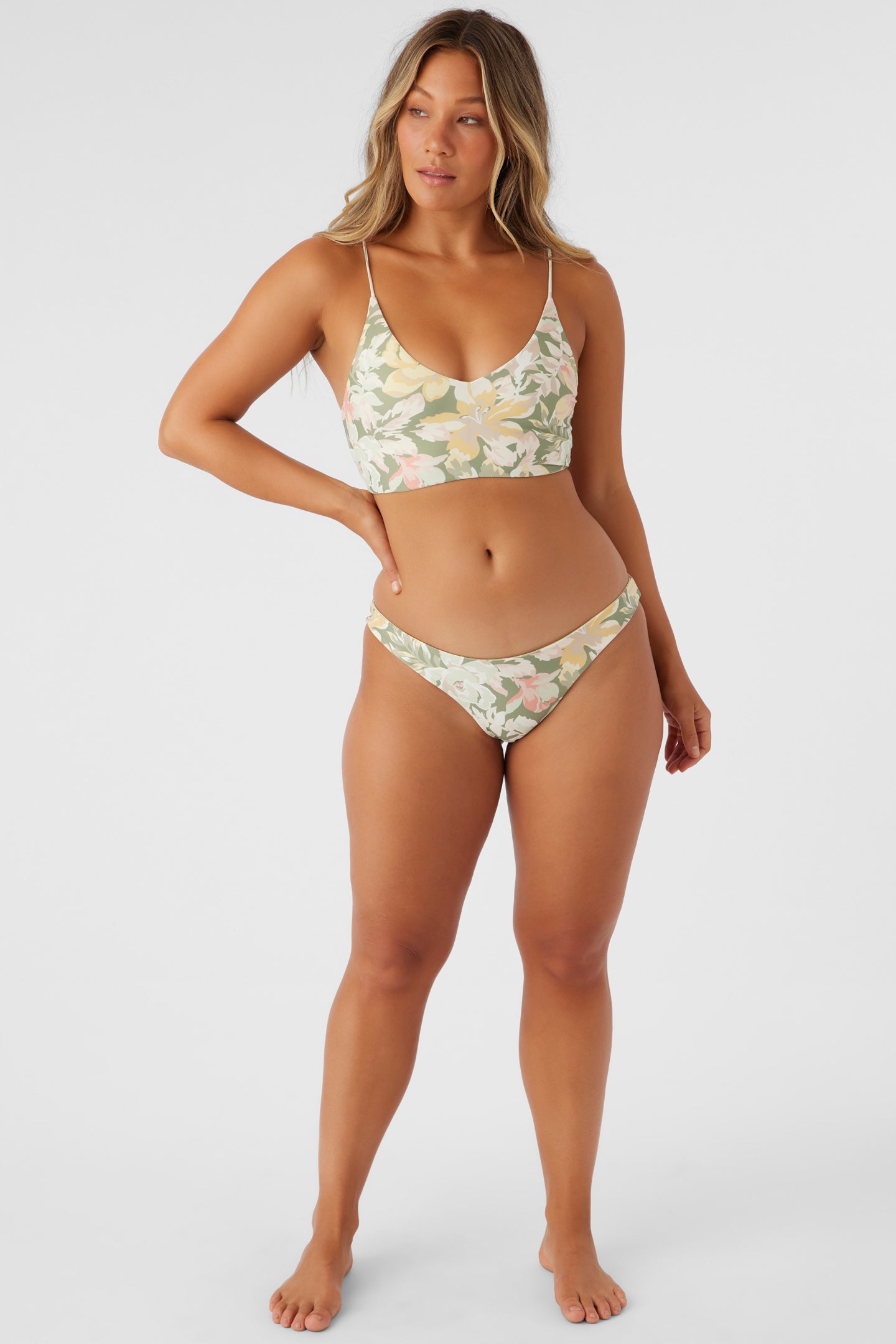 VEDA TROPICAL MIDDLES LONGLINE BRALETTE TOP