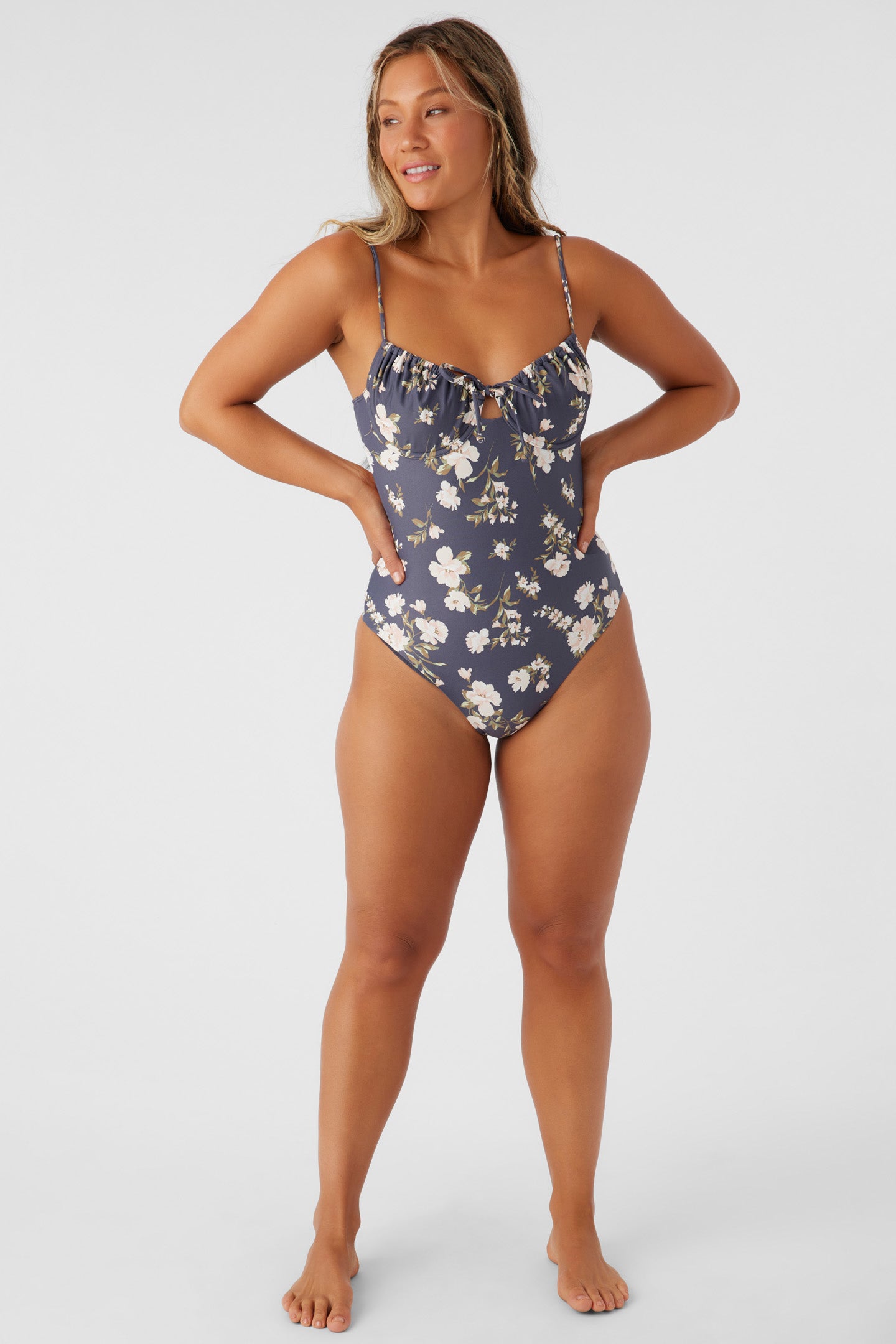 KENDRA FLORAL KAILUA UNDERWIRE CHEEKY ONE-PIECE