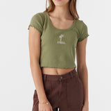 Girl's Sammie Embroidery Palms Tee