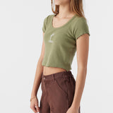 Girl's Sammie Embroidery Palms Tee