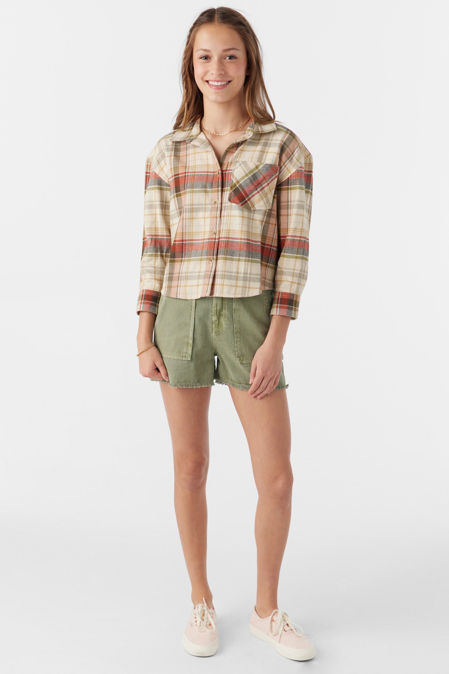 GIRL'S LESLYE FLANNEL SHIRT